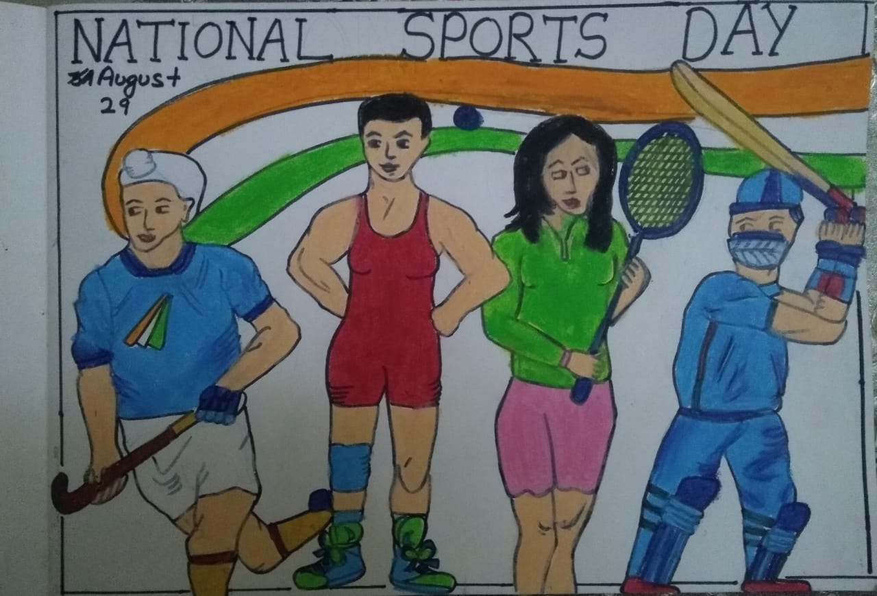 Poster Making Competition ( National Sports Day) | KENDRIYA VIDYALAYA  JANAKPURI